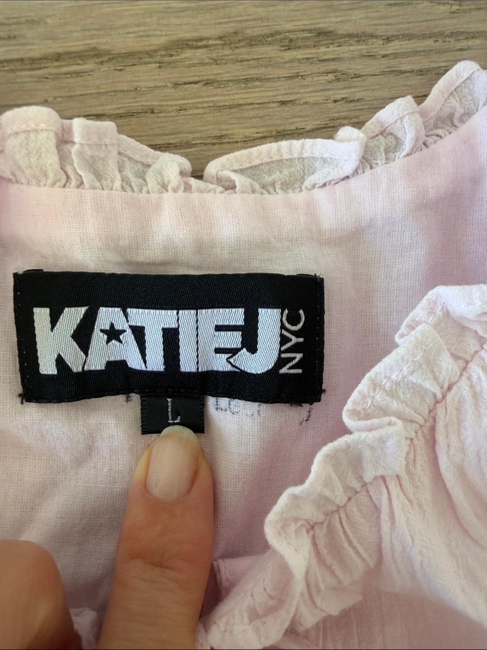 Katie J NYC Light Pink Ruffled Tier Dress - Picture 2 of 3